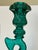 1960s Vintage Imperial Green Glass Dolphin Candlestick Holders – Cert. Mма Set of 2 For Sale - Image 4 of 8