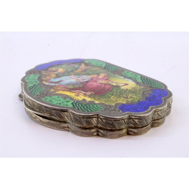 Silver Toiletry Box with Chiseled Garlands For Sale - Image 5 of 8