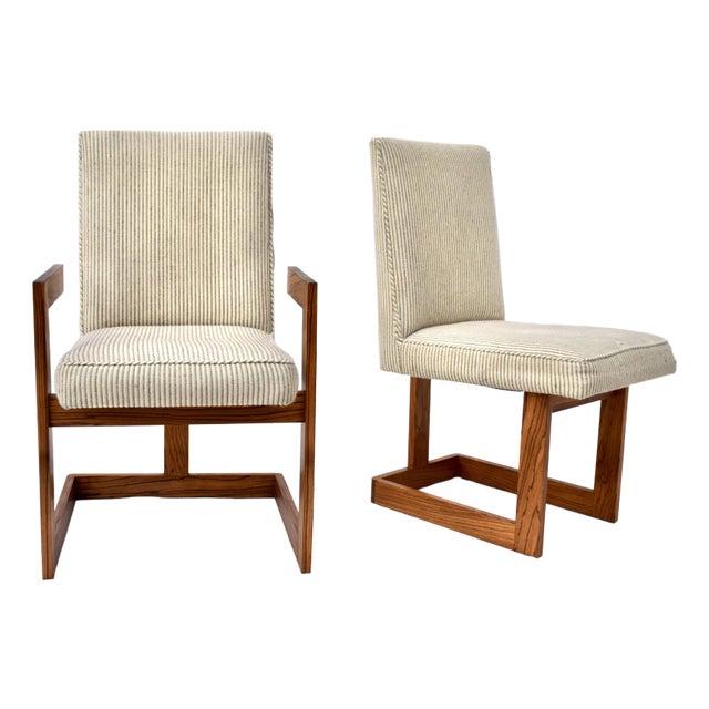 Vladimir Kagan, Prudential Chairs, Rosewood, Kagan-Dreyfuss, Inc, 1970s For Sale