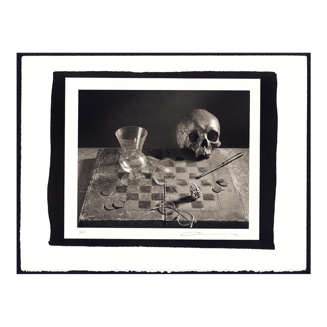 "Game of Chess" 1992 Platinum Photograph by Arkady Lvov For Sale