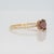 2.3Ct Red Zircon Ring With Earth Mined Diamonds Accents: Solid 14k Gold, Size 6.75 For Sale In Columbus - Image 6 of 8