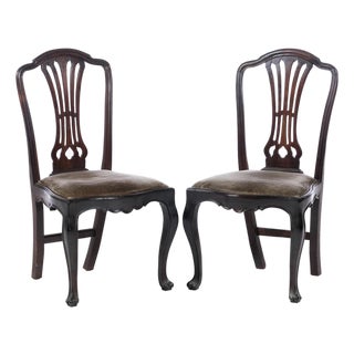 Chairs in Rosewood, Set of 2 For Sale
