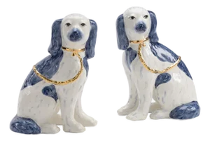 Roxie Twins Dogs - Blue, a Pair