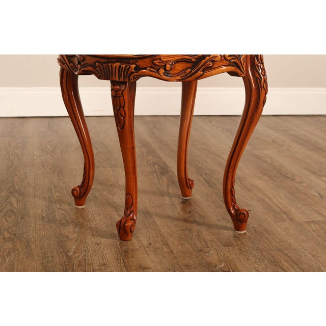 French Louis XV Style Marquetry Inlaid Nightstand For Sale In Philadelphia - Image 6 of 18
