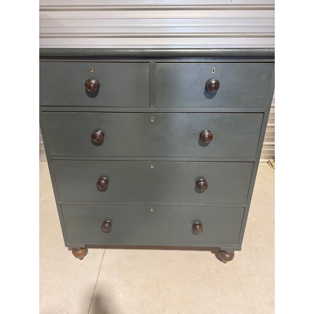 Late 19th Century Antique Two Over Three Drawers - Painted Chest of Drawers From England For Sale - Image 5 of 18