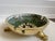 Hand wrought Mid Century Mexican Salvador Teran brass and glass mosaic tile bowl