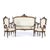 19th Century Sofa and Armchairs in Wood, Set of 3 For Sale - Image 6 of 6