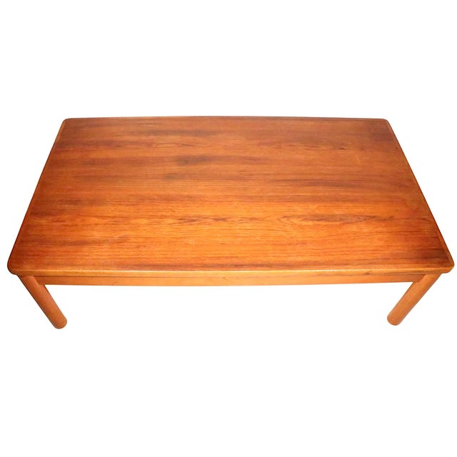 Mid Century Danish Modern Teak Coffee Table by Trioch 1978 For Sale - Image 11 of 13