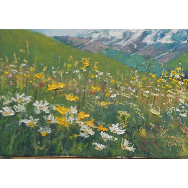 Original Oil Painting of Albes Mountain For Sale - Image 4 of 5