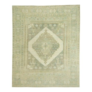 Turkish Oushak Antique Look Rug 12'4" x 14'10" #18010 For Sale