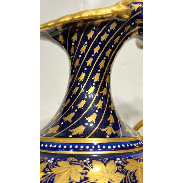 19th Century Royal Vienna Neoclassical Porcelain Ewer on Stand For Sale In New York - Image 6 of 12