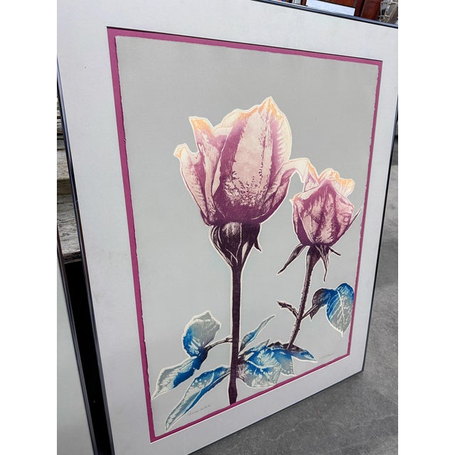 Shabby Chic 1990s Original Signed Numbered Catherine O'Connor "Fresh Cuts I" and "Fresh Cuts Ii" Framed Prints - Set of 2 For Sale - Image 3 of 12