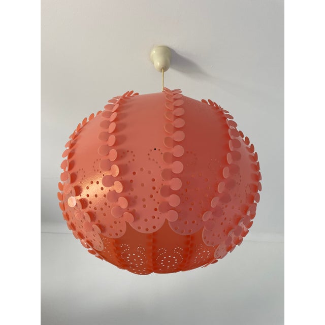 1970s Large Danish Modern Coral Acrylic Modular Hanging Light, Ukraine, 1970s For Sale - Image 5 of 18