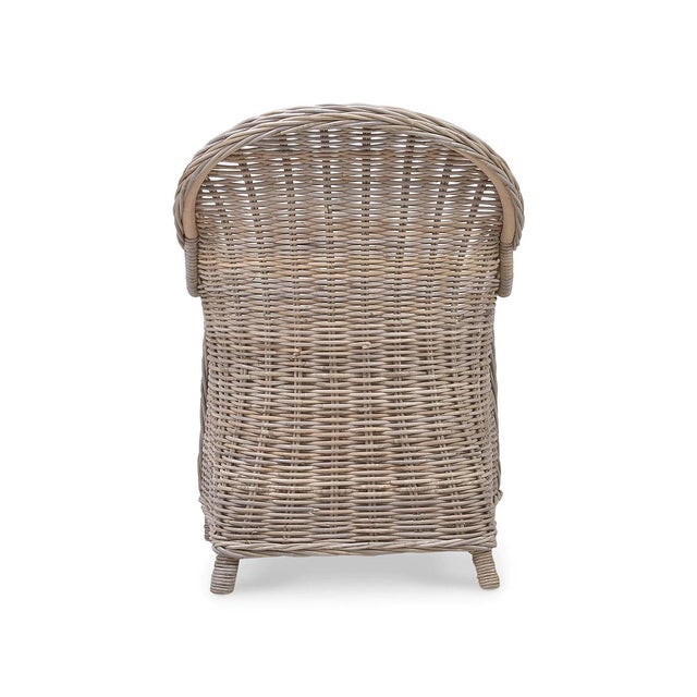 Wood Natural Rattan Dining Chair For Sale - Image 7 of 8