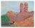 Wonderful desert landscape of Sedona Red Rocks by Monterey area painter Jack Lynn (American, 20th century). Unframed....