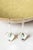 Pair of pretty silver earrings by Per Sköld, with clean lines and round turquoise stones set in the middle. Weight 17...
