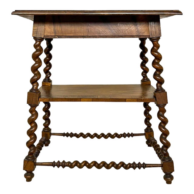 European Walnut Parquet Occasional Table, Circa 1920–1940 For Sale