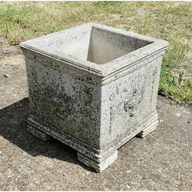 Large Square Garden Planter, 1960 For Sale - Image 3 of 8