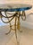 Antique Italian Gilt Metal and Verde Marble Tassel Side Tables, 1920, Set of 2 For Sale - Image 9 of 14
