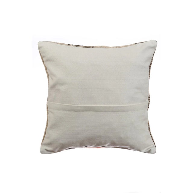 Mid-Century Modern Decorative Turkish Kilim Pillow Cover For Sale - Image 3 of 4