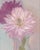 Original Oil Painted "Striped Dahlia" by Michelle Farro For Sale