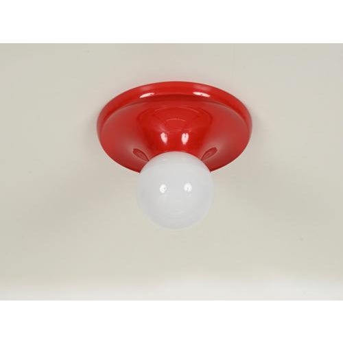 Red Metal Light Ball Wall Lamp by Castiglioni for Flos, Italy, 1970s For Sale - Image 12 of 13