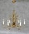 Mid-Century Spanish Gilt Tôle Botanical Six-Light Chandelier, 1950s For Sale - Image 10 of 10