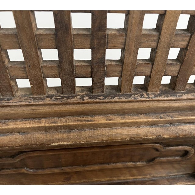 The Antique Qing Chinese Carved Elm Wood Screens are a set of four intricately carved wooden panels originating from China...