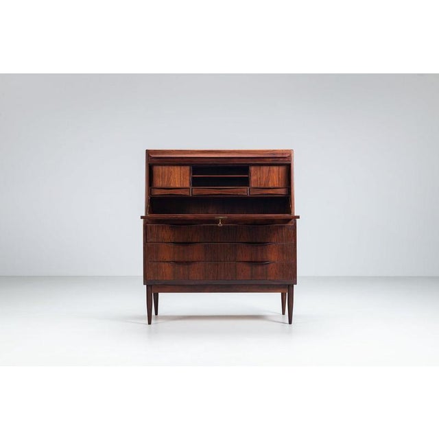 Secretaire in Santos Rosewood by Erling Torvits for Klim Mobelfabrik, Denmark, 1960 For Sale - Image 6 of 18