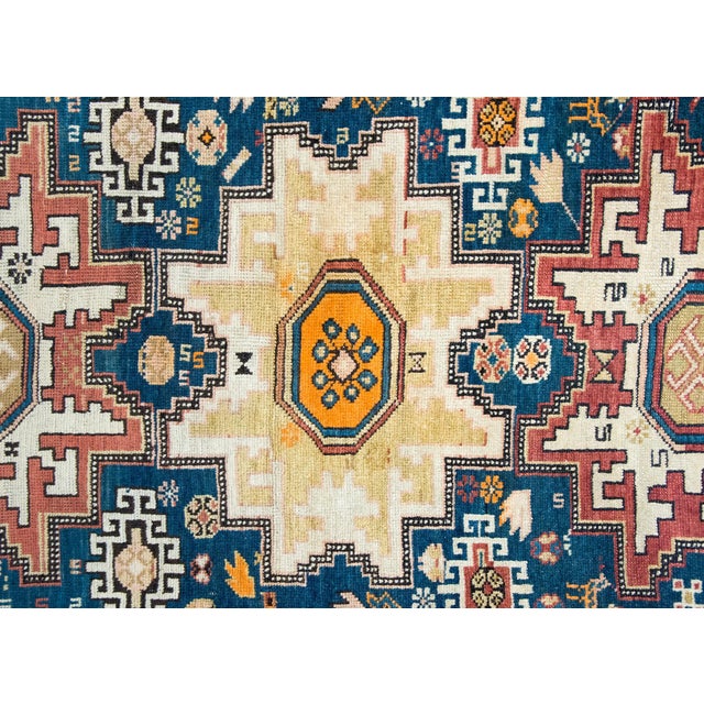 1900 - 1909 Early 20th Century Persian Shirvan Rug For Sale - Image 5 of 15