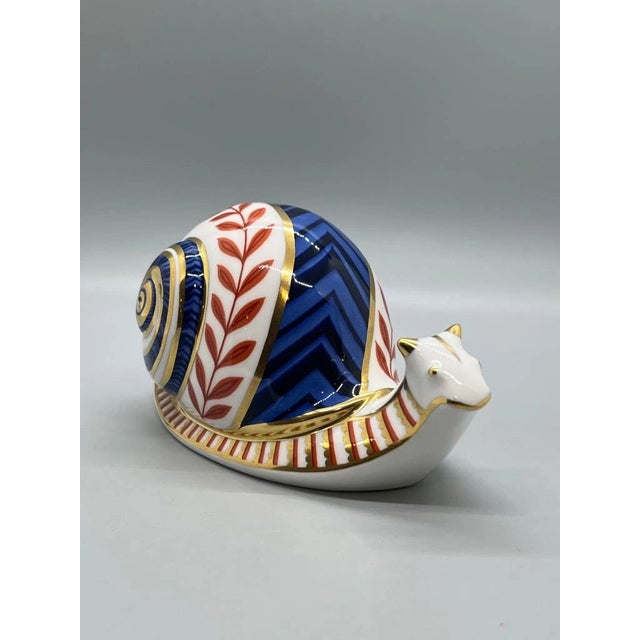 Add a touch of classic English porcelain elegance to your collection with this **Vintage MCM Royal Crown Derby Imari Snail...