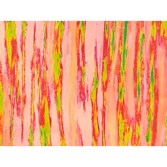 Contemporary Framed Abstract Pink Green "Enlightened Terrain" Artist's Print by Suga Lane For Sale - Image 3 of 11