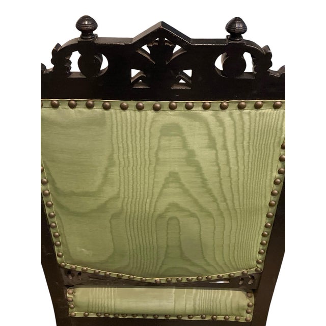 “Rare Victorian Eastlake Carved Griffin Side Chair, C. 1880, “Rare Victorian Eastlake Carved Griffin Side Chair, C. 1880, Original Finish For Sale - Image 9 of 12