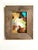 2020s Curated Set of 3 Mini Paintings With Rustic Wood Frames For Sale - Image 5 of 7