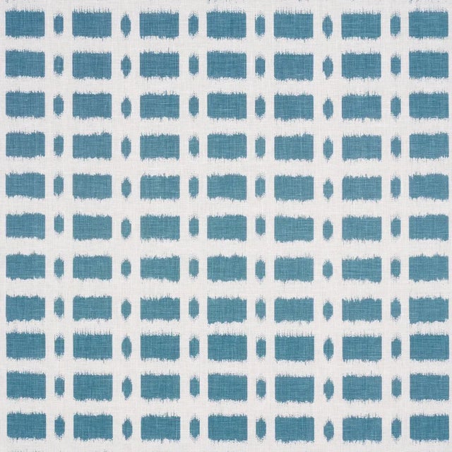 Transitional SAMPLE - Schumacher x Veere Greeney Townline Road Fabric In Marine For Sale - Image 3 of 3