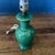 Adorable green ginger jar table lamp. A petite lamp to brighten your space.