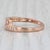 Modern 0.16ctw Diamond Bypass Ring 18k Rose Gold Size 7.25 Stackable For Sale - Image 3 of 8