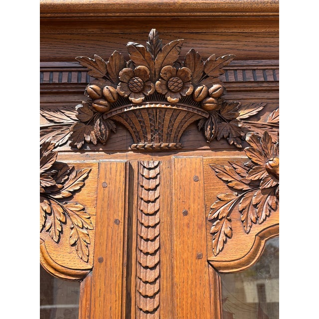18th Century Louis XV Oak Masonic Deux Corps Cabinet For Sale - Image 14 of 17
