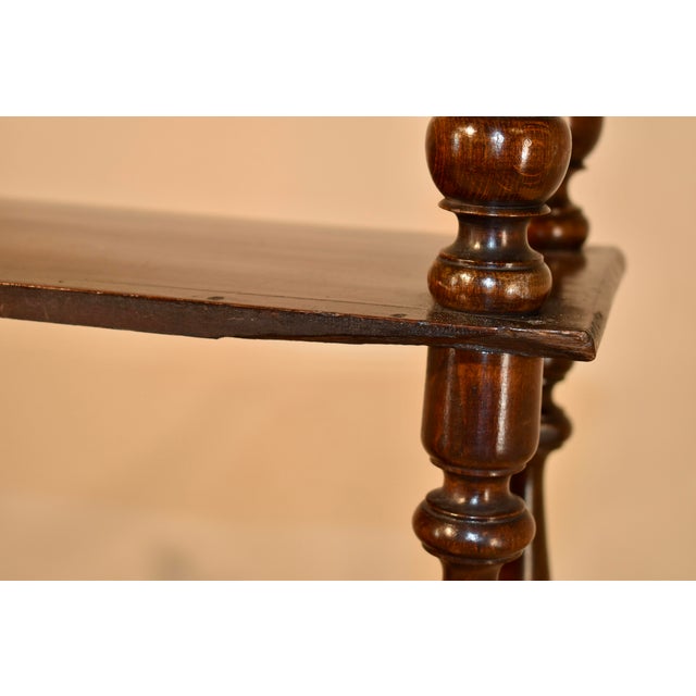 Brown 19th Century French Walnut Turned Shelf For Sale - Image 8 of 10