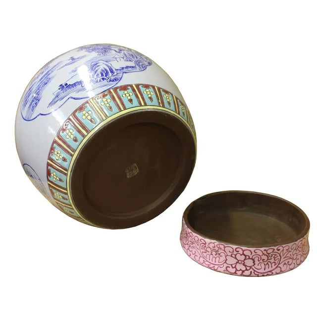 Chinese Zisha Clay Color Scenery Container Jar cs2634 For Sale - Image 4 of 6