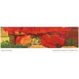 1998 David Hockney Original Exhibition Poster a Closer Grand Canyon For Sale