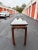 Wood Glass Top Wood Console Table For Sale - Image 7 of 8