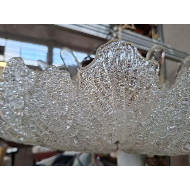 Murano Glass Ceiling Light attributed to Barovier and Toso, 1950 For Sale - Image 12 of 18
