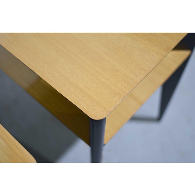 1950s MCM Atomic Two-Tier End Table - Set of 2 For Sale - Image 10 of 13