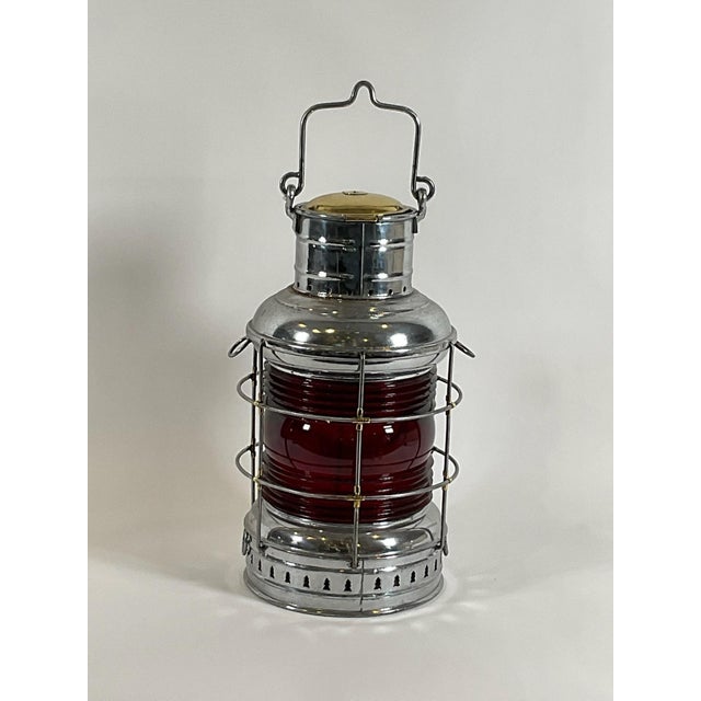 Metal Ships Lantern by a. Ward Hendrickson For Sale - Image 7 of 10