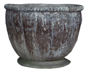 Antique Handmade Lead Planter