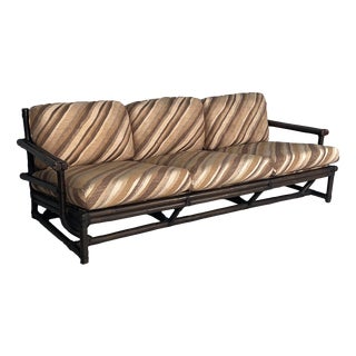 American Modern Sofa by Lyda Levi for McGuire Company, 1970s For Sale