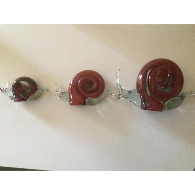 Contemporary Snail Sculptures by Florea Silviu, Set of 3 For Sale - Image 3 of 5