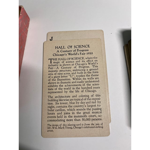 1933 Hall of Science World's Fair Playing Cards For Sale In New York - Image 6 of 6