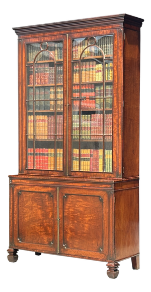 Antique George III Tall Mahogany Bookcase, 1780